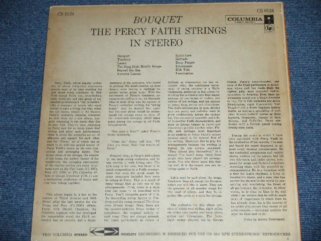 画像: PERCY FAITH - BOUQUET THE PERCY FAITH STRINGS IN STEREO   (VG+++/VG+++  Looks:VG++)  /  1959 US AMERICA ORIGINAL "6 EYES Label"  STEREO  Used LP 
