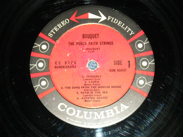 画像: PERCY FAITH - BOUQUET THE PERCY FAITH STRINGS IN STEREO   (VG+++/VG+++  Looks:VG++)  /  1959 US AMERICA ORIGINAL "6 EYES Label"  STEREO  Used LP 