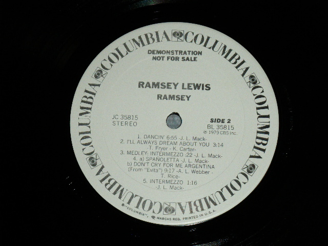 画像: RAMSEY LEWIS - LEGACY (With CUSTOM INNER SLEEVE) (MINT-/MINT-)  / 1978 US AMERICA ORIGINAL Used LP