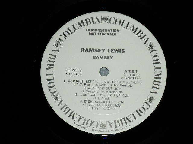 画像: RAMSEY LEWIS - RAMSEY (With CUSTOM INNER SLEEVE + FLYER) (MINT-/MINT-)  / 1979 US AMERICA ORIGINAL Used LP