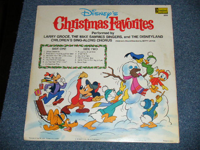 画像: v.a. OMNIBUS ( LARRY GROCE.The MIKE SAMMES SINGERS,and The DISNEYLAND CHILDREN'S SING-ALONG CHORUS) -DISNEY'S CHRISTMAS FAVORITES ( Ex++/Ex+++)  /  1979  US AMERICA ORIGINAL  Used  LP