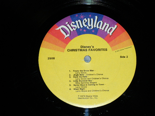 画像: v.a. OMNIBUS ( LARRY GROCE.The MIKE SAMMES SINGERS,and The DISNEYLAND CHILDREN'S SING-ALONG CHORUS) -DISNEY'S CHRISTMAS FAVORITES ( Ex++/Ex+++)  /  1979  US AMERICA ORIGINAL  Used  LP