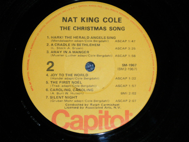 画像: NAT KING COLE - The CRISTMAS SONG( Ex+++/MINT- ) / 1970's  US AMERICA REISSUE STEREO Used LP