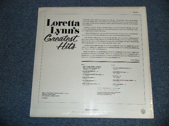 画像: LORETTA LYNN -  LORETTA LYNN 'S GREATEST HITS (SEALED)  / 1970's US AMERICA REISSUE  "BRAND NEW SEALED" LP