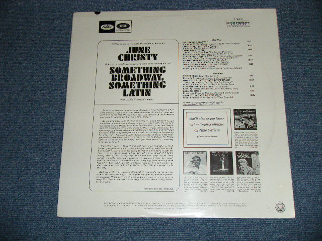 画像: JUNE CHRISTY - SOMETHING BROADWAY SOMETHING LATIN  ( SEALED) / 1965 US ORIGINAL "BRAND NEW SEALED" MONO  LP  