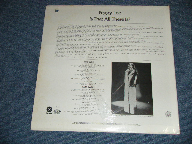 画像: PEGGY LEE - IS THAT ALL THERE IS ? (with MESSAGR SINGED AUTOGRAPHED : SEALED) / 1970 US REISSUE "BRAND NEW SEALED"  LP 