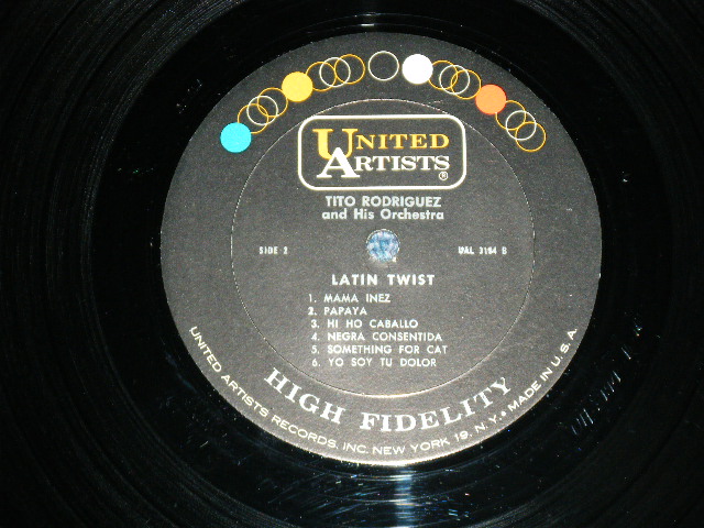 画像: TITO RODRIGUEZ Orchestra - LATIN TWIST  (Ex+/MINT-)   / 1960's US AMERICA ORIGINAL MONO  Used LP 