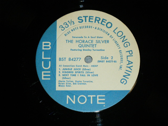 画像: HORACE SILVER QUINTET feat.STANLEY TURRENTINE - SERENADE TO A SOUL SISTER (Ex++/Ex++ Looks:Ex+)  / 1968 US AMERICA ORIGINAL "1st PRESS LIBERTY RECORDS CREDIT on LABEL" STEREO Used LP 