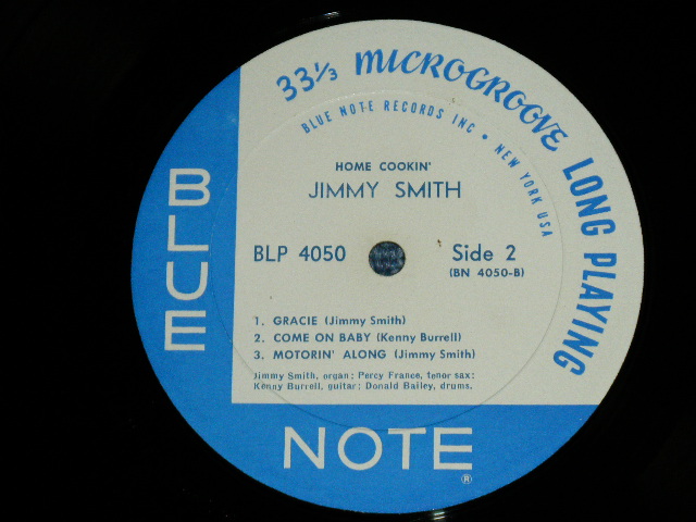 画像: JIMMY SMITH  with PERCY FRANCE,,KENNY BURRELL,DONALD BAILEY -  HOME COOKIN'  : THE INCREDIBLE JIMMY SMITH   (Ex+++/MINT-  / 1963 US AMERICA ORIGINAL "1st PRESS NEW YORK USA  on LABEL" MONO Used LP 