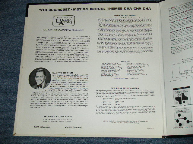 画像: TITO RODRIGUEZ Orchestra - MOTION PICTURE THEMES CHA CHA CHA (Ex+++/MINT-)   / 1960's US AMERICA ORIGINAL STEREO  Used LP 