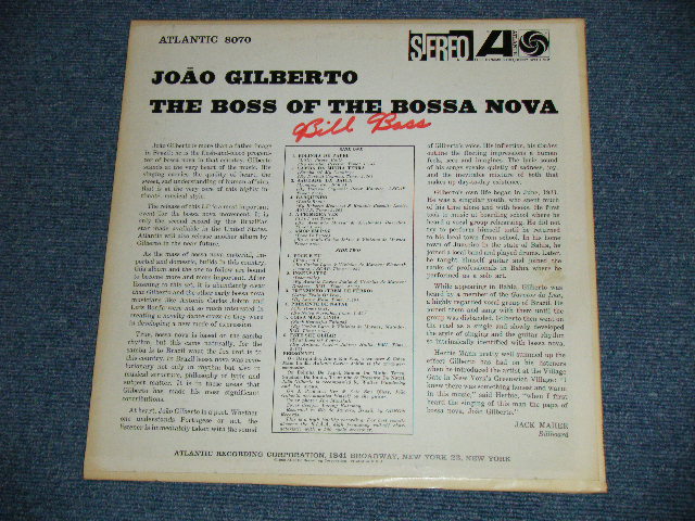 画像: JOAO GILBERTO   - THE BEST OF THE BOSSA NOVA ( Ex+/Ex+++,Ex++Looks:Ex+) / 1963 US ORIGINAL 1st Press "BLUE&GREEN Label" STEREO Used  LP 