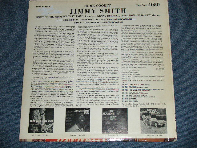 画像: JIMMY SMITH  with PERCY FRANCE,,KENNY BURRELL,DONALD BAILEY -  HOME COOKIN'  : THE INCREDIBLE JIMMY SMITH   (Ex+++/MINT-  / 1963 US AMERICA ORIGINAL "1st PRESS NEW YORK USA  on LABEL" MONO Used LP 