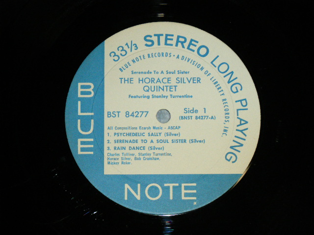 画像: HORACE SILVER QUINTET feat.STANLEY TURRENTINE - SERENADE TO A SOUL SISTER (Ex++/Ex++ Looks:Ex+)  / 1968 US AMERICA ORIGINAL "1st PRESS LIBERTY RECORDS CREDIT on LABEL" STEREO Used LP 