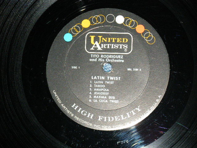 画像: TITO RODRIGUEZ Orchestra - LATIN TWIST  (Ex+/MINT-)   / 1960's US AMERICA ORIGINAL MONO  Used LP 