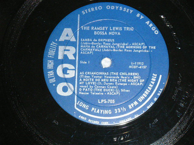 画像: RAMSEY LEWIS -  BOSSA NOVA (Ex+++/Ex+++)  / 1962 US AMERICA ORIGINAL  STEREO Used LP