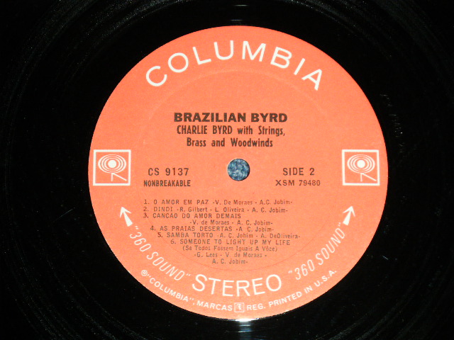 画像: CHARLIE BYRD - BRAZILIAN BIRD (Ex++/MINT-) / 1966 US AMERICA ORIGINAL "White 360 SOUND Label" STEREO Used LP 