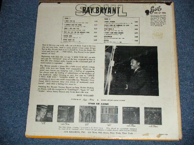 画像: RAY BRYANT - SOUL ( Ex/Ex++)  / 1965 US AMERICA ORIGINAL MONO  Used LP 