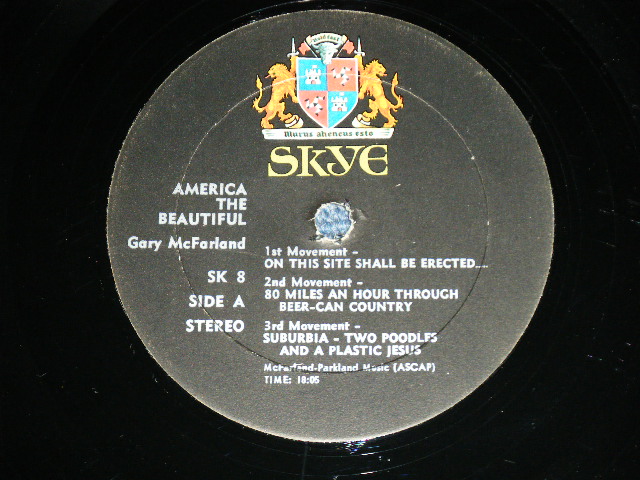 画像: GARY McFARLAND  - AMERICA THE BEAUTIFUL ( Ex++/Ex++ )  / 1969 US ORIGINAL Used  LP