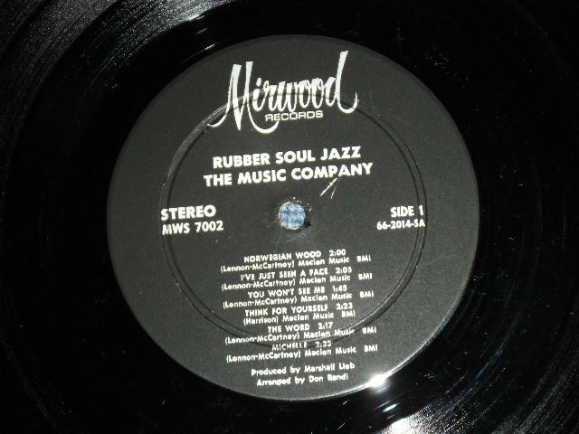 画像: The MUSIC COMPANY - RUBBER SOUL JAZZ ; JAZZ STYLE Cover of The BEATLES SONG   ( MINT-/MINT)  / 1966 US AMERICA ORIGINAL STEREO Used LP 