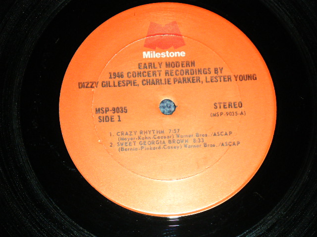 画像: LESTER YOUNG, CHARLIE PARKER, DIZZY GILLESPI - EARLY MODERN (VG+++/Ex+++)  /1970's  US AMERICA ORIGINAL Used LP  