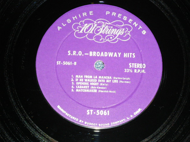 画像: 101 STRINGS - S.R.O.BROADWAY HITS (Ex+/Ex+++) /  1960's  US AMERICA ORIGINAL STEREO Used LP