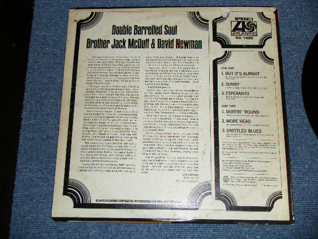 画像: BROTHER JACK McDUFF & DAVID NEWMAN - DOUBLE BARRELLED SOUL  ( Ex+/Ex++) / 1970 US AMERICA "2nd Press Label"  STEREO Used LP 