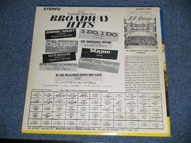 画像: 101 STRINGS - S.R.O.BROADWAY HITS (Ex+/Ex+++) /  1960's  US AMERICA ORIGINAL STEREO Used LP