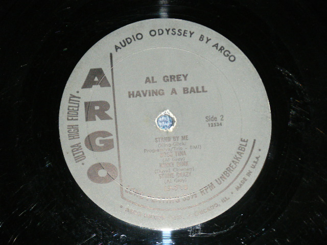 画像: AL GREY -  HAVING A BALL ( Ex++,Ex/VG+++ Looks:VG+ + )  / 1963  US AMERICA ORIGINAL "DARK GREY Label" MONO Used LP 