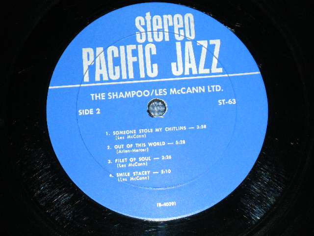 画像: LES McCANN - PLAYS THE SHAMPOO AT THE VILLAGE GATE ( Ex/Ex+++) / 1962 US AMERICA ORIGINAL STEREO Used LP 