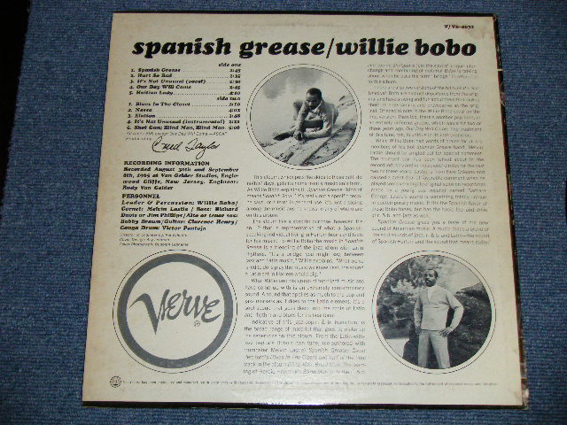 画像: WILLIE BOBO - SPANISH GREASE  ( Ex+/Ex+++,Ex++) / 1965 US AMERICA ORIGINAL STEREO Used LP 