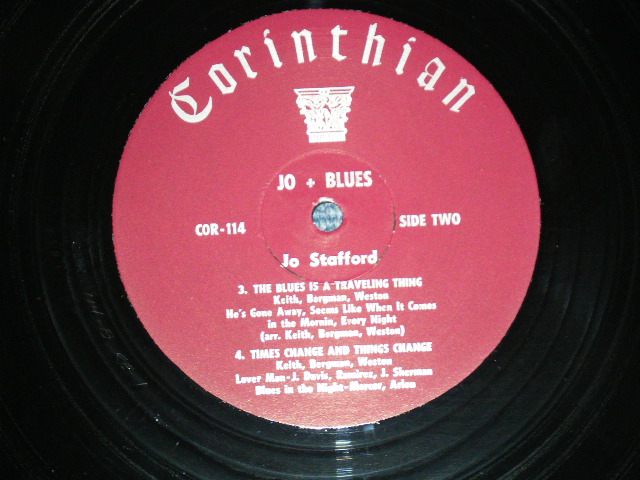 画像: JO STAFFORD - JO + BLUES : BALLAD OF THE BLUES (Ex++/Ex++) / 1978 US AMERICA ORIGINAL Used LP 