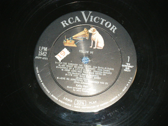 画像: KATHY BARR - FOLLOW ME( Ex++/Ex+++ )  / 1957 US AMERICA ORIGINAL MONO Used LP