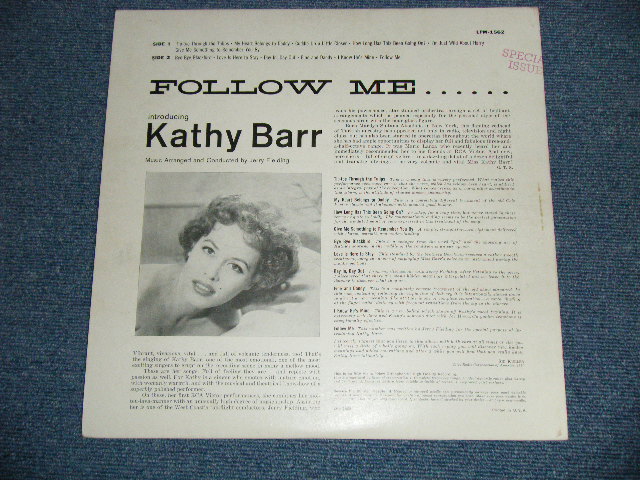 画像: KATHY BARR - FOLLOW ME( Ex++/Ex+++ )  / 1957 US AMERICA ORIGINAL MONO Used LP