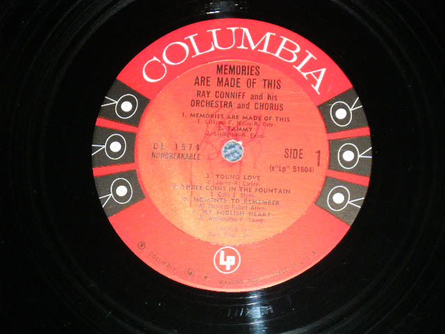画像: RAY CONNIFF - MEMORIES ARE MADE OF THIS (Ex+/Ex++)  / 1961 US AMERICA ORIGINAL "6 EYE'S Label"  Used LP