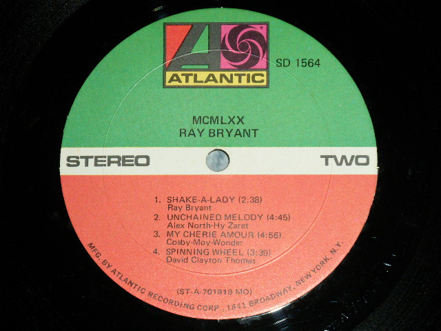 画像: RAY BRYANT - MCMLXX (Ex+/Ex+++)  / 1970 US AMERICA ORIGINAL STEREO Used LP 