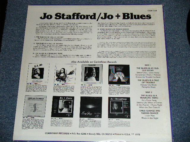 画像: JO STAFFORD - JO + BLUES : BALLAD OF THE BLUES (Ex++/Ex++) / 1978 US AMERICA ORIGINAL Used LP 