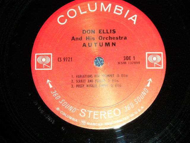 画像: DON ELLIS - AUTUMN ( Prduced by AL KOOPER of BS&T )   (  FREE JAZZ,: Ex+++,VG+++/Ex+++)  / 1969 US AMERICA ORIGINAL "360 SOUND LABEL"  Used LP 