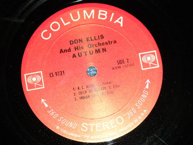 画像: DON ELLIS - AUTUMN ( Prduced by AL KOOPER of BS&T )   (  FREE JAZZ,: Ex+++,VG+++/Ex+++)  / 1969 US AMERICA ORIGINAL "360 SOUND LABEL"  Used LP 