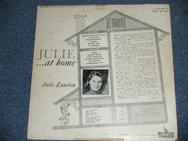 画像: JULIE LONDON - JULIE ... AT HOME  ( Ex/Ex+++) / 1960 US AMERICA ORIGINAL "MULTI COLOR Label" MONO Used  LP 