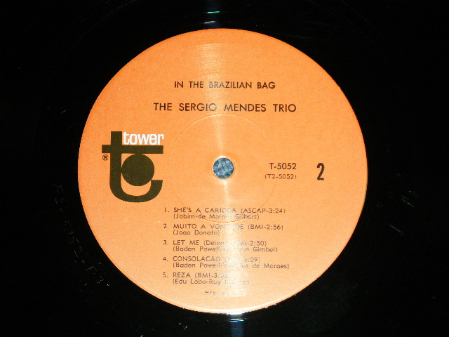 画像: The SERGIO MENDES TRIO - IN THE BRAZILIAN BAG : Reissue of "CAPITOL T-2294 Album ( Ex++/Ex+++) / 1966 US AMERICA REISSUE MONO Used LP 