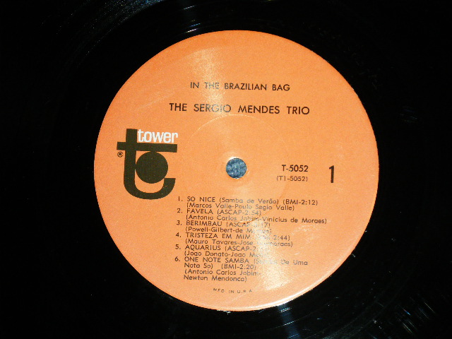 画像: The SERGIO MENDES TRIO - IN THE BRAZILIAN BAG : Reissue of "CAPITOL T-2294 Album ( Ex++/Ex+++) / 1966 US AMERICA REISSUE MONO Used LP 
