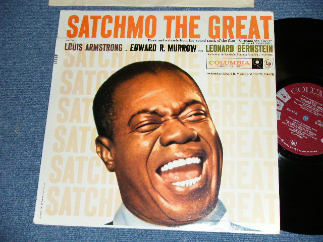 画像1: LOUIS ARMSTRONG - SATCHMO THE GREAT ( VG++/Ex+++ )  / 1957 CANADA ORIGINAL " 6 EYES with MAROON  LABEL" MONO Used LP  