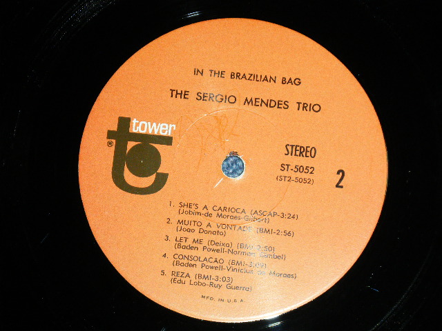画像: The SERGIO MENDES TRIO - IN THE BRAZILIAN BAG : Reissue of "CAPITOL ST-2294 Album ( Ex++/Ex++) / 1966 US AMERICA REISSUE STEREO Used LP 