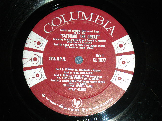 画像: LOUIS ARMSTRONG - SATCHMO THE GREAT ( VG++/Ex+++ )  / 1957 CANADA ORIGINAL " 6 EYES with MAROON  LABEL" MONO Used LP  