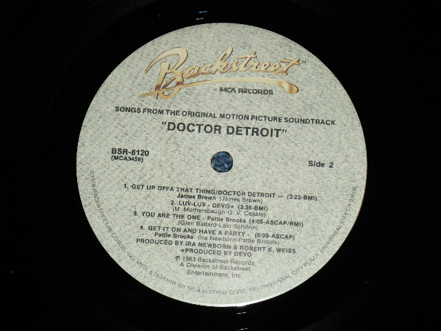 画像: OST / V.A. (JAMES BROWN,PATTIE BROOLS,T.K.CARTERDEVO,) - DOCTOR DETROIT ( Cast:DAN AYKROYD of BLUES BROTHERS : Ex++/Ex++) / 1983 US AMERICA  ORIGINAL Used LP 