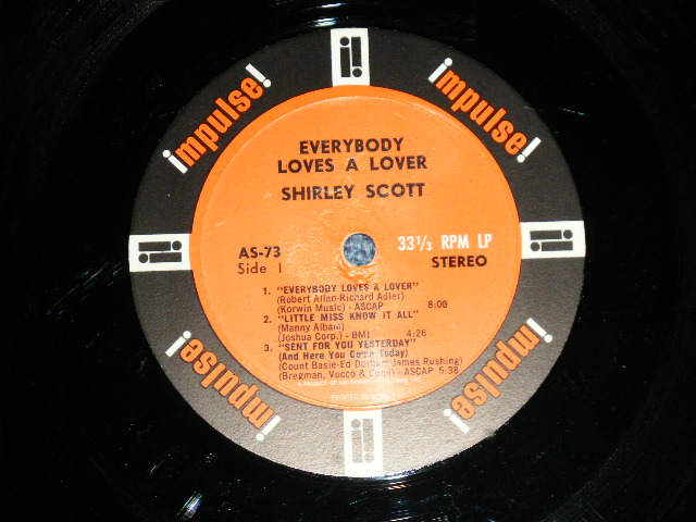 画像: SHIRLEY SCOTT  with STANLEY TURRENTINE - EVERYBODY LOVES A LOVER (Ex++/Ex++)   / 1964 US AMERICA ORIGINAL "BLACK RING Label" STEREO Used LP 
