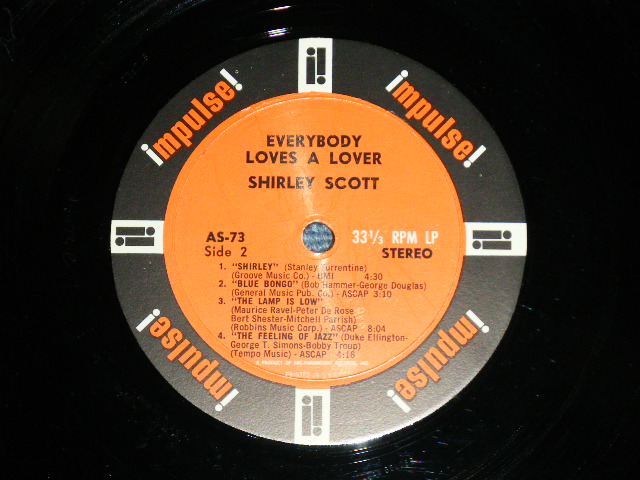 画像: SHIRLEY SCOTT  with STANLEY TURRENTINE - EVERYBODY LOVES A LOVER (Ex++/Ex++)   / 1964 US AMERICA ORIGINAL "BLACK RING Label" STEREO Used LP 