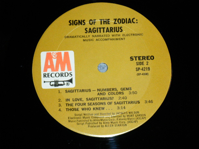 画像: (The Storyteller : STORY + Few MUSIC) SIGNS OF THE ZODIAC - SAGITARIUS /  1970? US AMERICA ORIGINAL YUsed LP  
