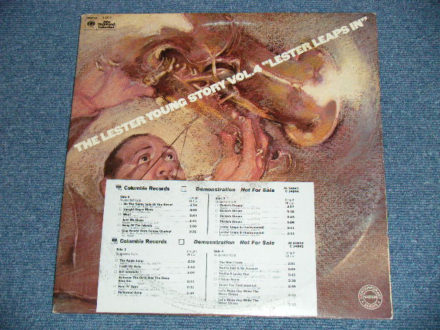 画像: LESTER YOUNG - THE LESTER YOUNG STORY "LESTER LEAPS IN"  (Ex/MINT-)  /1979  US AMERICA ORIGINAL "WHITE LABEL PROMO" Used 2-LP  