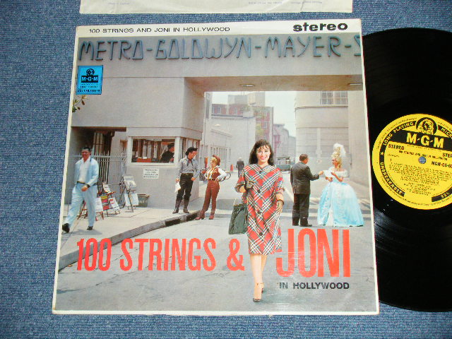 画像1: JONI JAMES -  100 STRINGS AND JONI IN HOLLYWOOD ( Ex+/Ex+) / 1950's UK ENGLAND  ORIGINAL  STEREO "YELLOW Label"  Used  LP